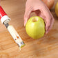 🍎🔪 Sbucciatore e scavafrutta 2 in 1 in acciaio inossidabile – pela e rimuovi il torsolo con un solo strumento! ✨🥄