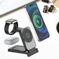 Caricatore wireless magnetico pieghevole 3 in 1