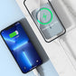 Mini Power Bank magnetico pieghevole wireless con supporto
