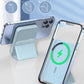 Mini Power Bank magnetico pieghevole wireless con supporto
