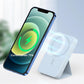 Mini Power Bank magnetico pieghevole wireless con supporto