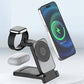 Caricatore wireless magnetico pieghevole 3 in 1