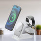 Caricatore wireless magnetico pieghevole 3 in 1