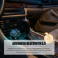 📻 SCONTO DEL 52% SUBITO! 🚗 Trasmettitore FM Bluetooth universale per auto con doppia porta – Musica wireless, chiamate vivavoce e doppio caricatore USB 🔌