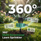 Irrigatore da giardino di precisione con copertura a 360°