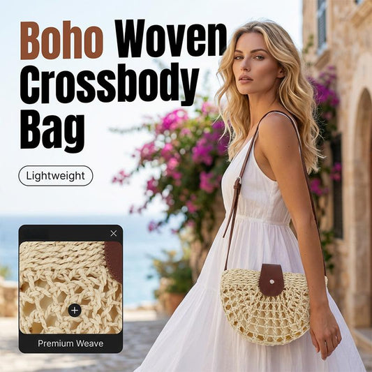 Borsa a tracolla intrecciata da donna