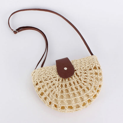 Borsa a tracolla intrecciata da donna