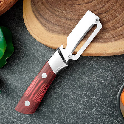 🔪 OFFERTA SPECIALE: 50% DI SCONTO IN QUESTO MOMENTO! 🥒 Pelapatate multifunzione in acciaio inossidabile – Lama larga e affilata come un rasoio, con apribottiglie ✨
