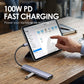 Hub USB-C portatile 5 in 1 con uscita HDMI 4K