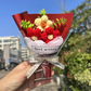 Incantevole mini bouquet di fiori lavorato a mano a maglia