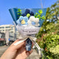 Incantevole mini bouquet di fiori lavorato a mano a maglia