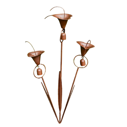 🔥⏳Offerta a tempo limitato⏰Palo da giardino con gigli di Calla e campanellin