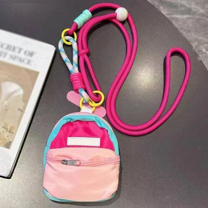 Mini zaino con custodia per cordino