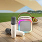 🎤Altoparlante portatile con microfono wireless, chip Bluetooth 5.0, collegabile a un microfono per cantare🎶
