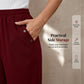 Pantaloni capri da donna casual con elastico in vita
