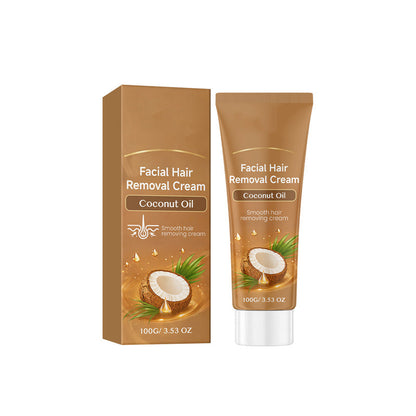 Crema depilatoria delicata con olio di cocco