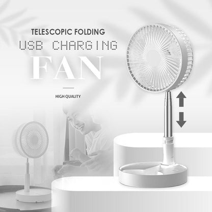 🌀SCONTO DEL 50% IN QUESTO MOMENTO! 🔋 Ventilatore telescopico pieghevole con ricarica USB – Altezza regolabile, funzionamento silenzioso e portatile – perfetto per la scrivania, i viaggi o l'uso all'aperto 💨