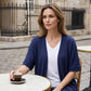 Cardigan casual da donna a maniche corte