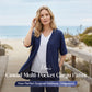 Cardigan casual da donna a maniche corte