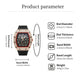 📢📢40% DI SCONTO!! ⏰ Orologio da uomo di lusso a forma di tonneau con decorazioni in strass
