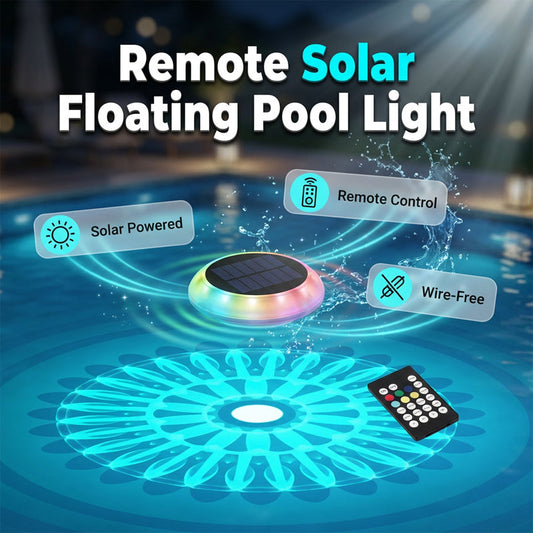 ☀️💎 SCONTO DEL 50% 🌊 Lampada galleggiante a LED per piscina con alimentazione solare e telecomando 💡 per rendere magiche tutte le serate estive ✨