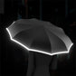 ☂️💧Ombrello con striscia riflettente e fibbia ad anello👍