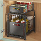 🔥 -50% Oggi: Scaffale in Acciaio a Doppio Strato per Cucina e Bagno – Tiene in ordine e sostiene anche le bottiglie pesanti, senza montaggio e pronto in 1 minuto! 🛠️✨