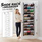 👟SCONTO DEL 50% ORA! 🏆 Scarpiera da appendere alla porta – 24 tasche e installazione senza attrezzi – Adatta a porte standard, può contenere fino a 24 paia di scarpe – perfetta per l'ingresso o l'armadio 🚪✨