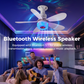 🌀 SCONTO DEL 55% ⏰ Ventilatore da soffitto 3 in 1 con luce e altoparlante Bluetooth – Freschezza, luce soffusa e musica: comfort per tutto il giorno nel soggiorno o nella camera da letto 🛋️