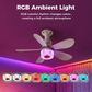🌀 SCONTO DEL 55% ⏰ Ventilatore da soffitto 3 in 1 con luce e altoparlante Bluetooth – Freschezza, luce soffusa e musica: comfort per tutto il giorno nel soggiorno o nella camera da letto 🛋️