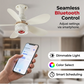 🌀 SCONTO DEL 55% ⏰ Ventilatore da soffitto 3 in 1 con luce e altoparlante Bluetooth – Freschezza, luce soffusa e musica: comfort per tutto il giorno nel soggiorno o nella camera da letto 🛋️