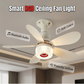 🌀 SCONTO DEL 55% ⏰ Ventilatore da soffitto 3 in 1 con luce e altoparlante Bluetooth – Freschezza, luce soffusa e musica: comfort per tutto il giorno nel soggiorno o nella camera da letto 🛋️