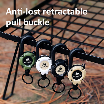 📢Acquistane 1 e ricevi 1 in omaggio💥🏆Portachiavi con moschettone retrattile 🎣 – Cavo in acciaio da 65 cm, avvolgicavo resistente, strumento EDC leggero per chiavi, documenti d'identità e attività all'apert