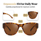 🕶️👓 Sconto del 50%! Attenzione, portatori di occhiali: questi occhiali da sole oversize si infilano facilmente sopra i vostri occhiali da vista e vi faranno sembrare una star del cinema, senza costose clip-on e senza dover armeggiare con le lenti!