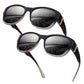 🕶️👓 Sconto del 50%! Attenzione, portatori di occhiali: questi occhiali da sole oversize si infilano facilmente sopra i vostri occhiali da vista e vi faranno sembrare una star del cinema, senza costose clip-on e senza dover armeggiare con le lenti!