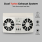 🎁Nuovi arrivi 2026 SCONTO DEL 50%💥 Ventilatore di scarico per auto ad energia solare – Doppia ventilazione turbo e display della temperatura☀️