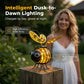 🐝 Ornamento solare da giardino in metallo – Decorazione creativa con luce calda e design affascinante per spazi esterni