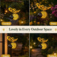 🐝 Ornamento solare da giardino in metallo – Decorazione creativa con luce calda e design affascinante per spazi esterni