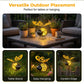 🐝 Ornamento solare da giardino in metallo – Decorazione creativa con luce calda e design affascinante per spazi esterni