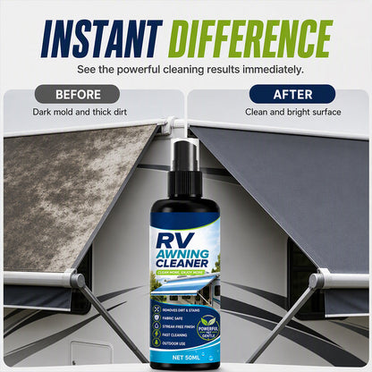 🧼💨 Spray detergente potente per tende da sole da camper – Rimuove sporco e muffa in un attimo, senza sforzo