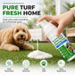 🐾🌿 Schiuma detergente per erba artificiale per animali domestici – agisce su residui di urina e odori di ammoniaca. La schiuma facile da applicare rimuove i residui, è delicata sul prato. Rinnova il tuo prato in un attimo! 💦✅