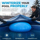 ❄️ Cuscino d'Aria per Copertura Invernale Piscina | Riduce la Pressione del Ghiaccio, Previene i Ristagni d'Acqua 💧 | Ø 86 cm, per Piscine Rotonde e Rettangolari 🏊
