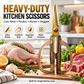 ✂️ SUPER OFFERTA! Forbici da cucina professionali per uso intenso in acciaio inossidabile-Forbici da Cucina Professionali in Acciaio Inossidabile – Ultra Affilate, Multiuso, Finitura Oro | Disponibili in Oro e Nero
