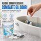 Confezione da 20 compresse effervescenti bianche rotonde per deodorare e profumare il vaso del water