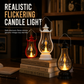 Lanterna LED Vintage a Fiamma Tremolante 🏮✨ | Luce Calda Senza Fiamma, con Gancio per Appenderla | 16 cm