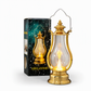 Lanterna LED Vintage a Fiamma Tremolante 🏮✨ | Luce Calda Senza Fiamma, con Gancio per Appenderla | 16 cm