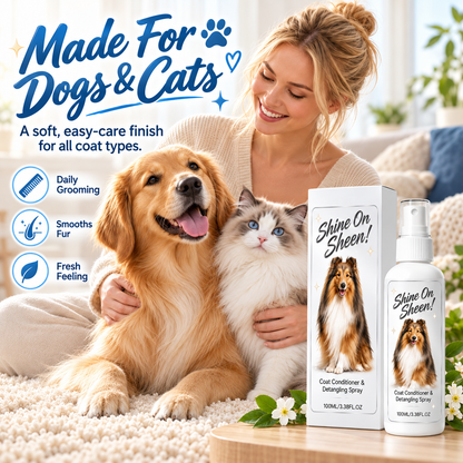 🐾✨ Spray Districante e Condizionante per il Pelo degli Animali Domestici – Ideale per Cani e Gatti, Senza Risciacquo e Facile da Usare 🧴