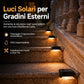 ☀️ Luci Solari da Esterno per Scale e Gradini 💡 | Faretti LED Segnapasso Impermeabili con Sensore 🌧️ | Per Ringhiere, Recinzioni, Terrazzi e Giardino 🏡