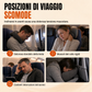Set di cuscino da viaggio in memory foam integrato e maschera per il sonno oscurante 3D per supporto cervicale durante il viaggio