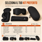 Set di cuscino da viaggio in memory foam integrato e maschera per il sonno oscurante 3D per supporto cervicale durante il viaggio
